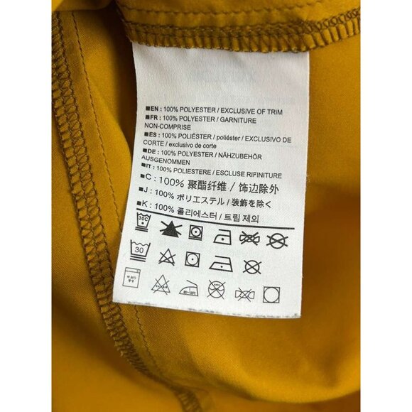 Arc'teryx Men's Size Small Button Up Short Sleeve Shirt Mustard Yellow - Picture 8 of 11